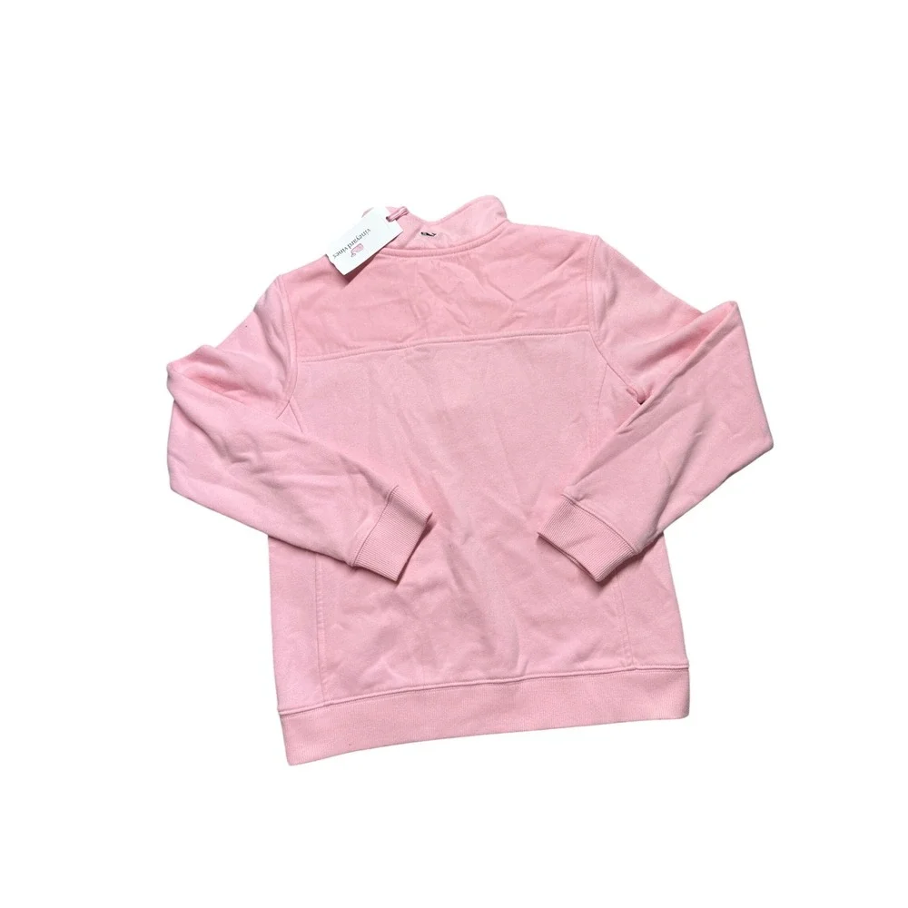 Vineyard Vines Girls Classic Shep Shirt Pink Quarter Zip Pullover NWT‎ M 10-12